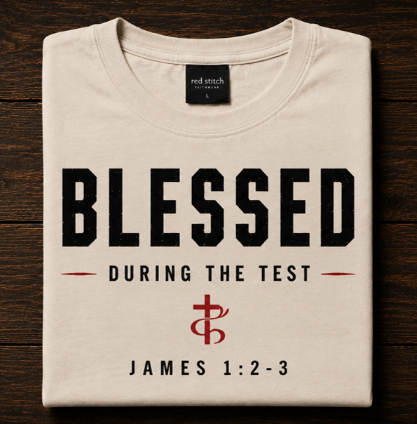 Blessed During the Test - Vintage White