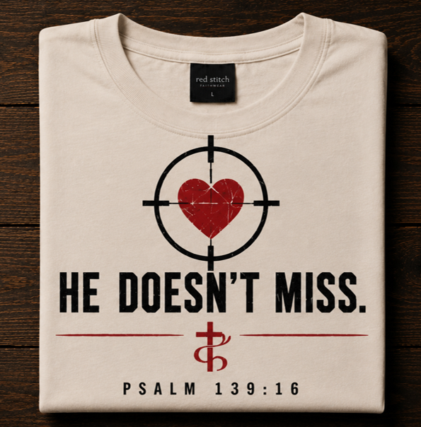 He Doesn't Miss - Vintage White